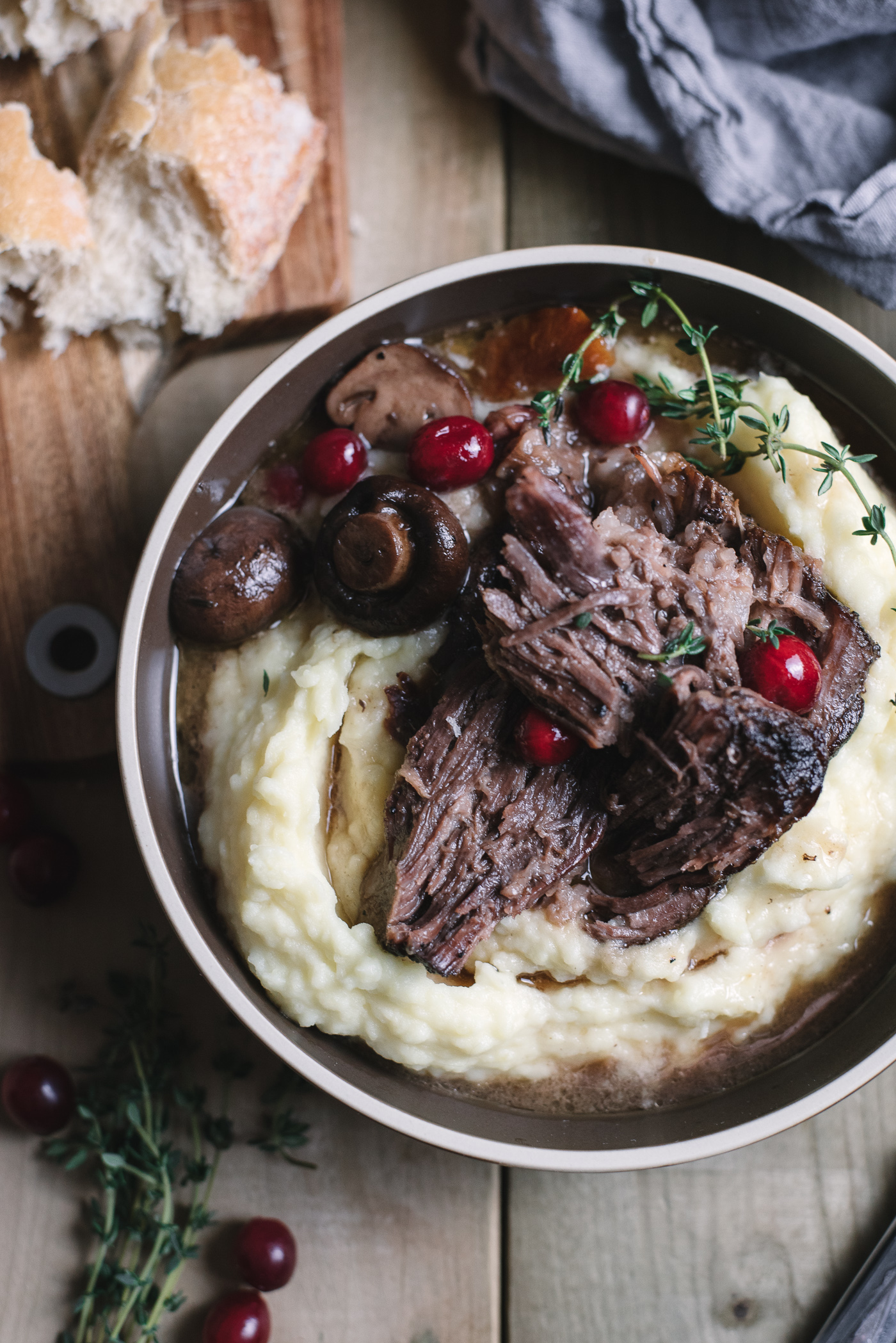 Cranberry Mushroom Pot Roast - GastroSenses